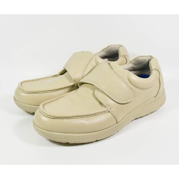 Nunn Bush 84814-106 Cream Bone Leather Cam Strap Hook Loop Slip On Loafer Sz 13W main image 6